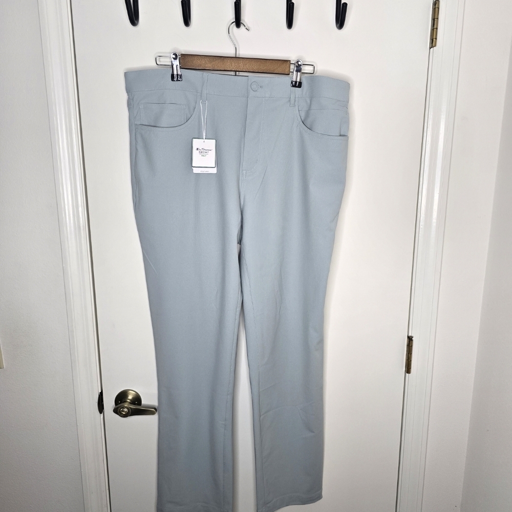 Ben Sherman Light Gray Men's Golf Pants NWT 36 X 30